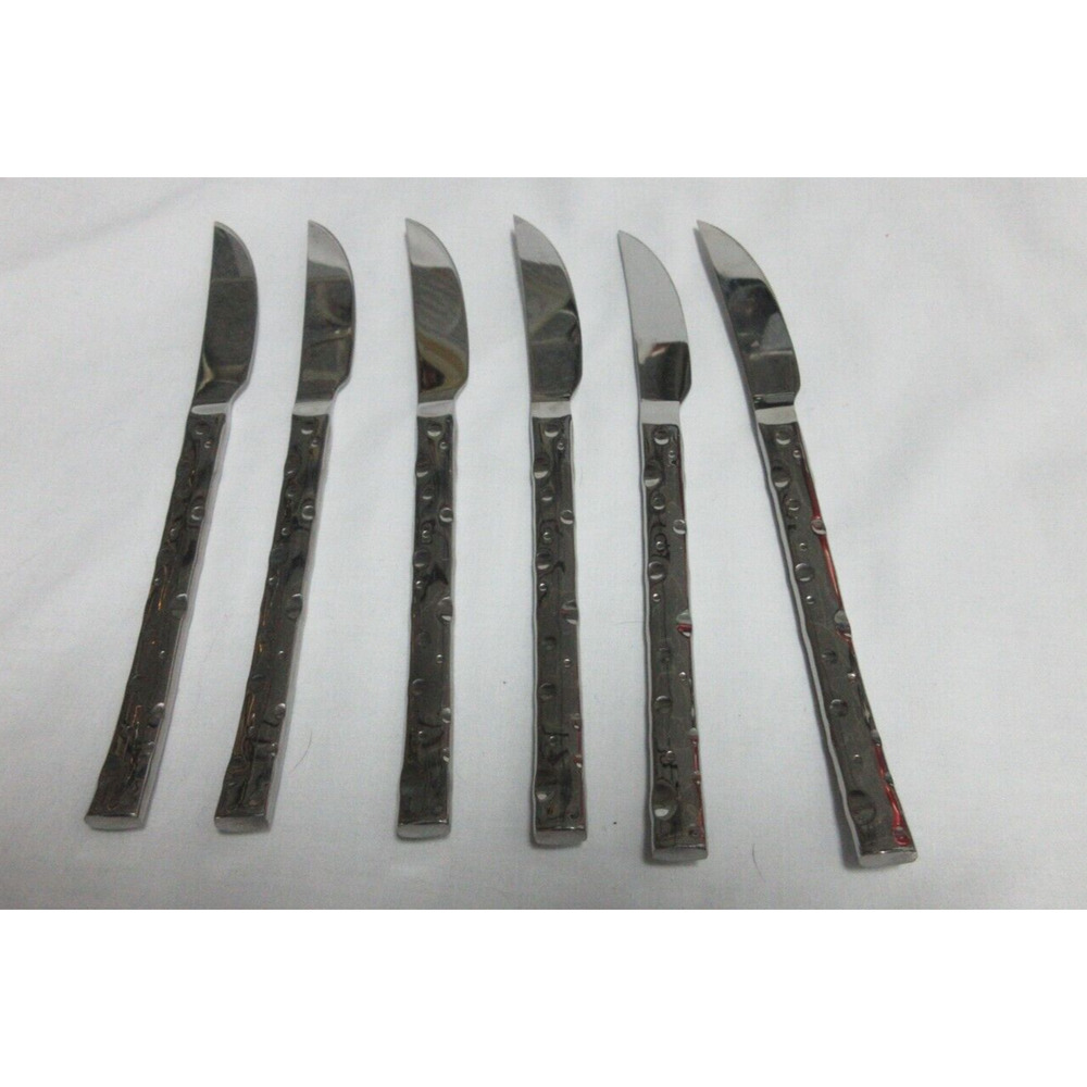 VTG Steak Knife Stainless Steel Herdmar Made In Portugal Knife Shiny Set of 6